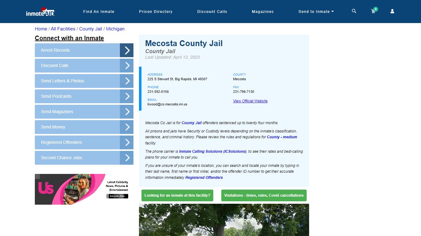 Mecosta County Jail - Inmate Locator - Big Rapids, MI